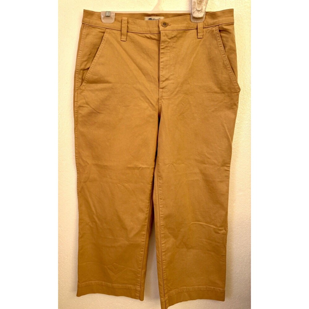 NWT Ladies Madewell Desert Dune The Perfect Vintage Wide-Leg Hi Rise Pant Sz 32